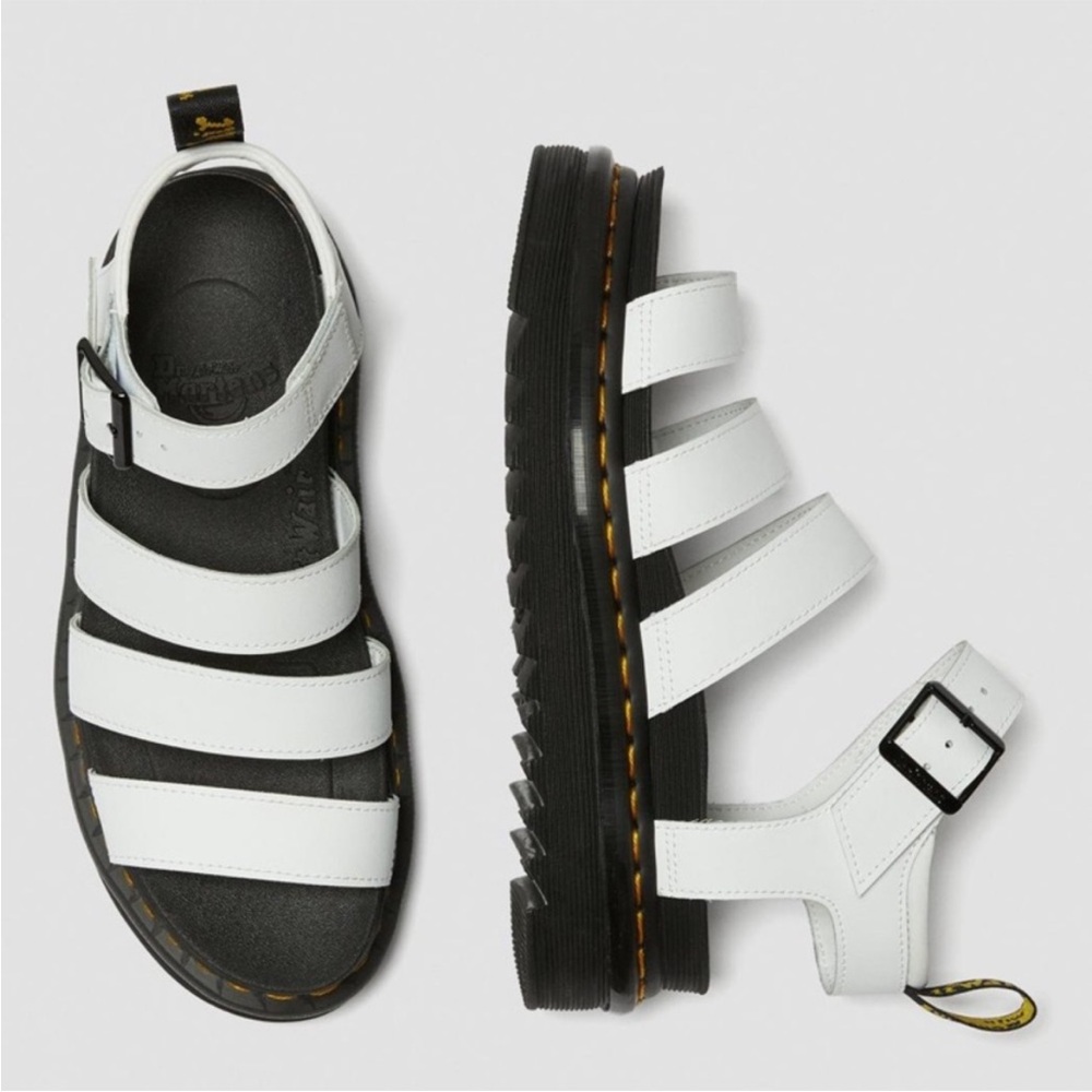Dr. Martens White blaire strappy Leather Sandals